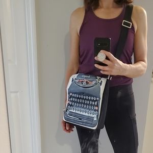 Typewriter crossbody bag